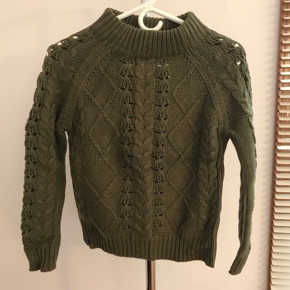 J. Crew Mockneck Cable Knit Sweater - Picture 3 of 5
